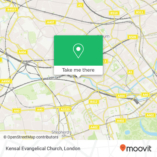 Kensal Evangelical Church map