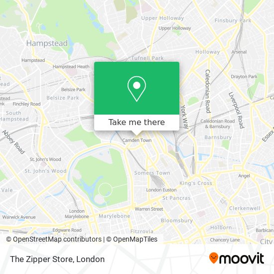 The Zipper Store map