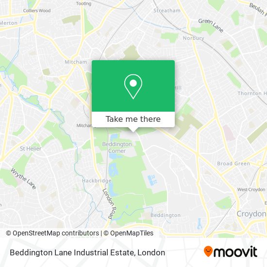 Beddington Lane Industrial Estate map