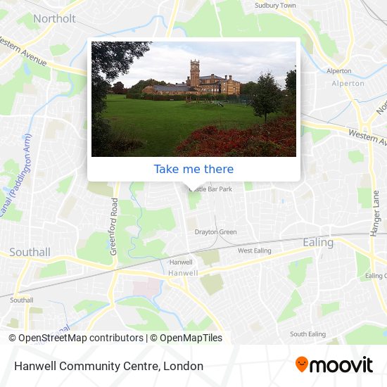 Hanwell Community Centre map