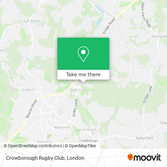 Crowborough Rugby Club map