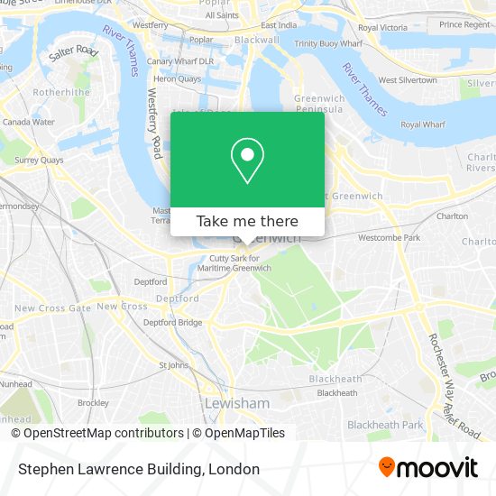 Stephen Lawrence Building map