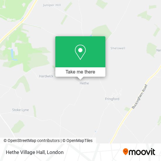Hethe Village Hall map