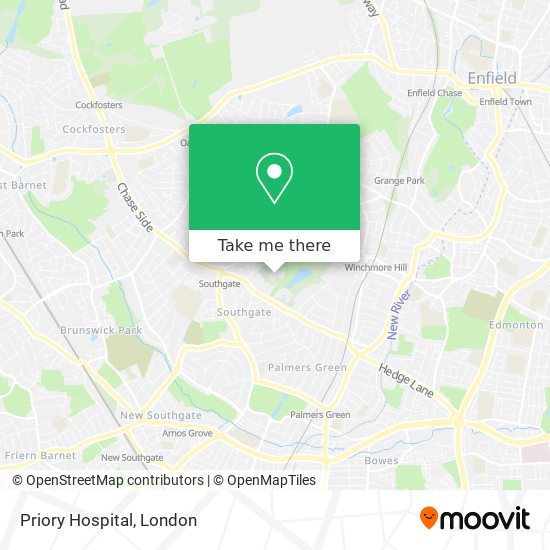 Priory Hospital map