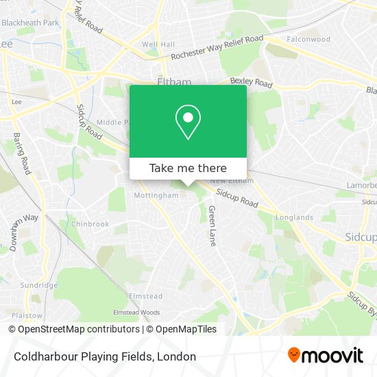 Coldharbour Playing Fields map