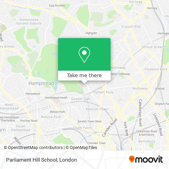 Parliament Hill School map
