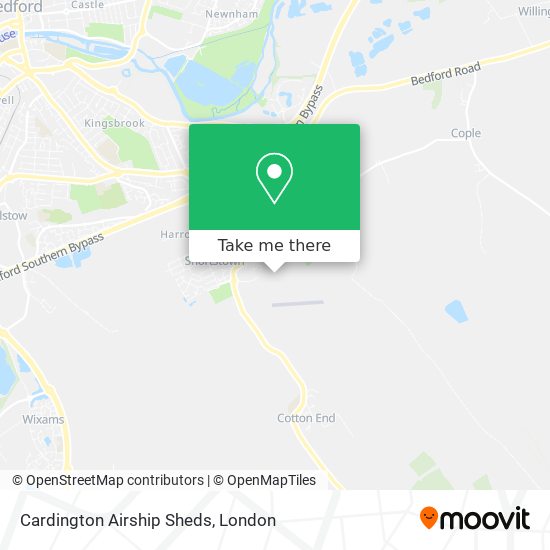 Cardington Airship Sheds map