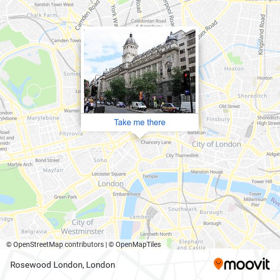 Rosewood London map