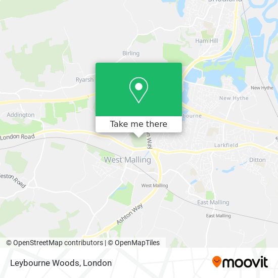 Leybourne Woods map
