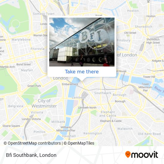 Bfi Southbank map