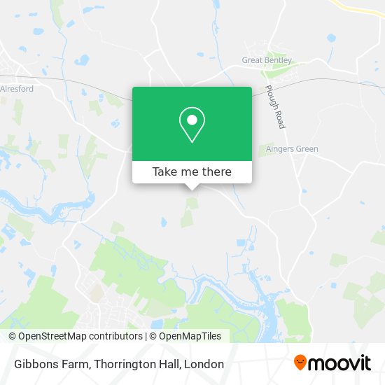 Gibbons Farm, Thorrington Hall map