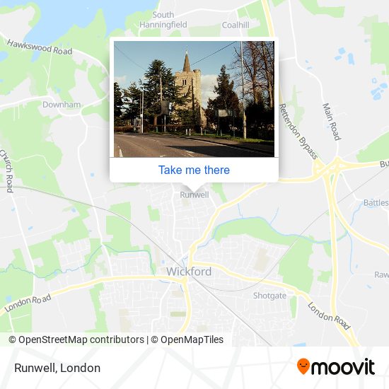 Runwell map