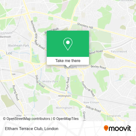 Eltham Terrace Club map