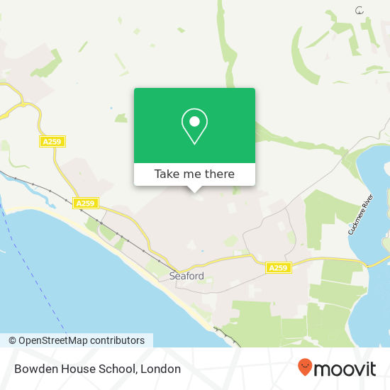 Bowden House School map