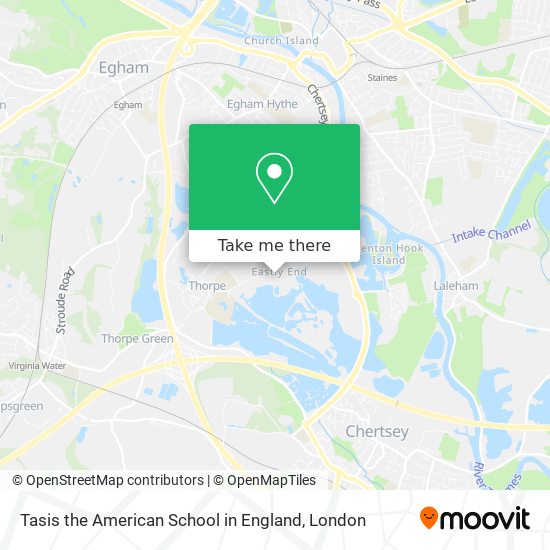 Tasis the American School in England map