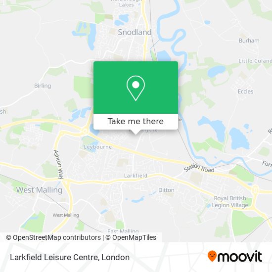 Larkfield Leisure Centre map
