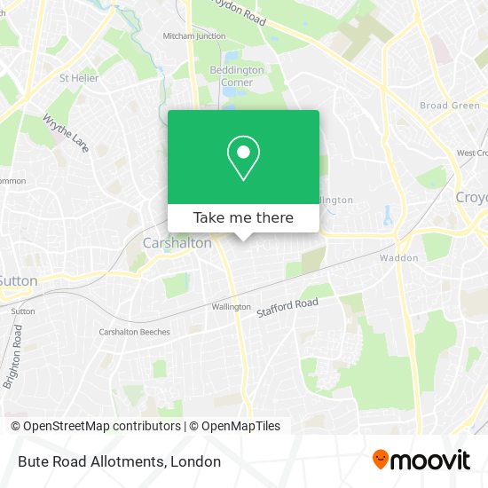 Bute Road Allotments map