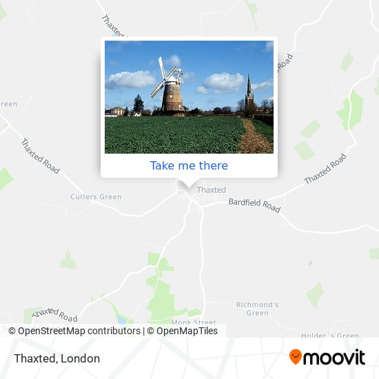 Thaxted map