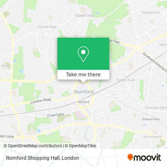 Romford Shopping Hall map