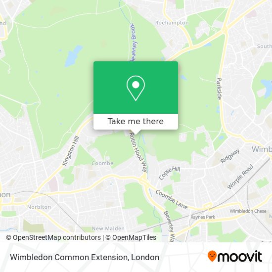 Wimbledon Common Extension map