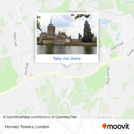 Horsley Towers map