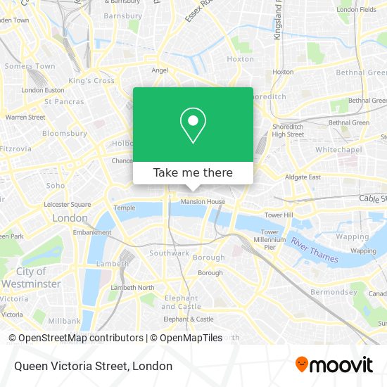 Queen Victoria Street map