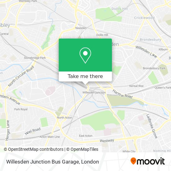 Willesden Junction Bus Garage map