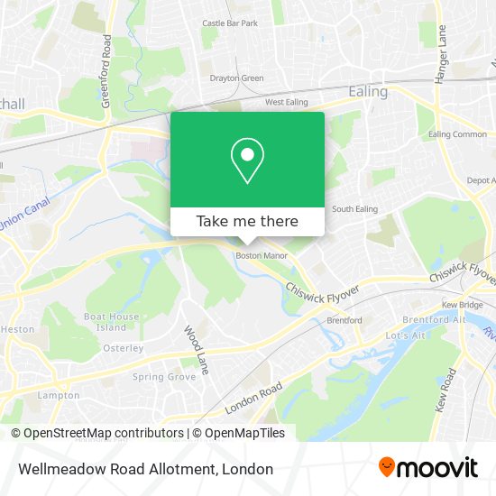 Wellmeadow Road Allotment map