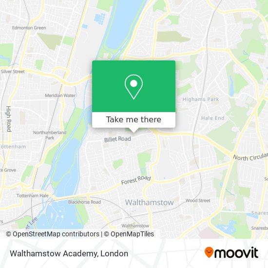 Walthamstow Academy map