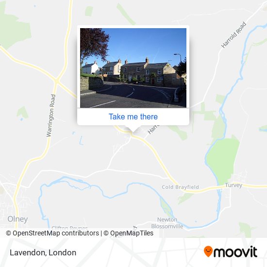 Lavendon map
