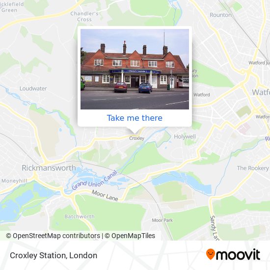 Croxley Station map