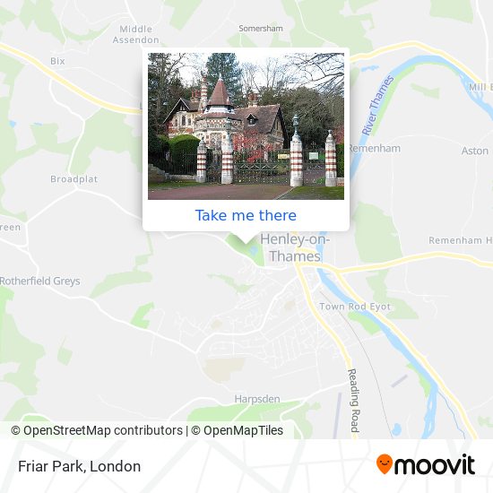 Friar Park map
