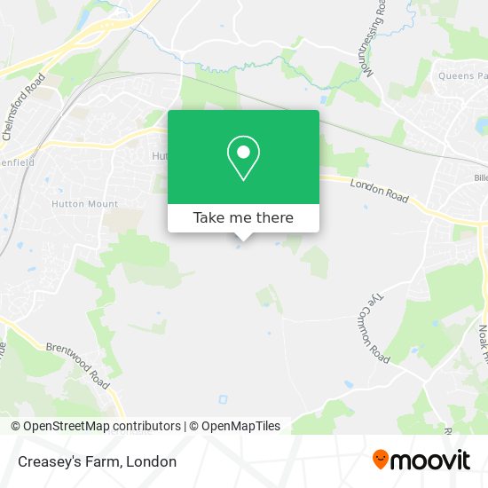 Creasey's Farm map