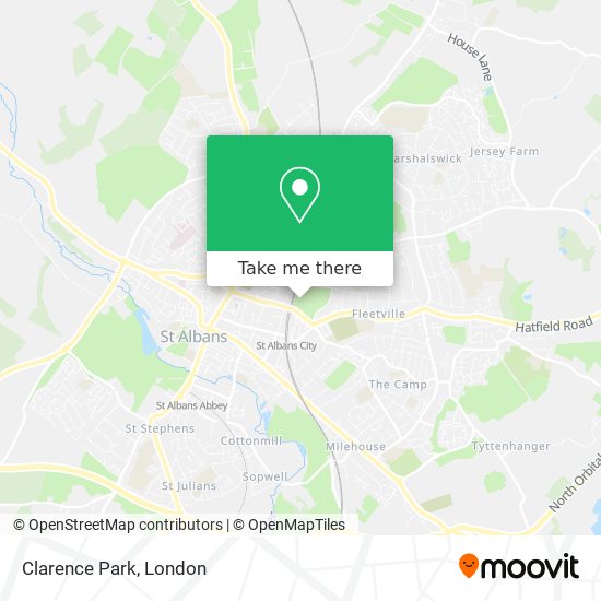 Clarence Park map