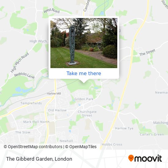 The Gibberd Garden map