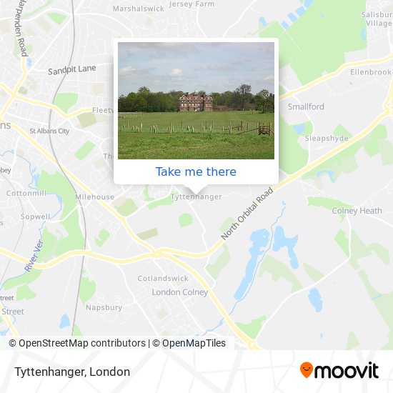 Tyttenhanger map