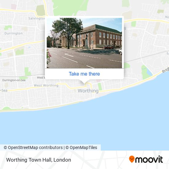 Worthing Town Hall map