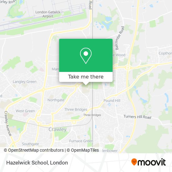 Hazelwick School map