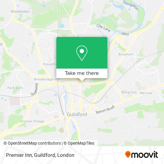 Premier Inn, Guildford map