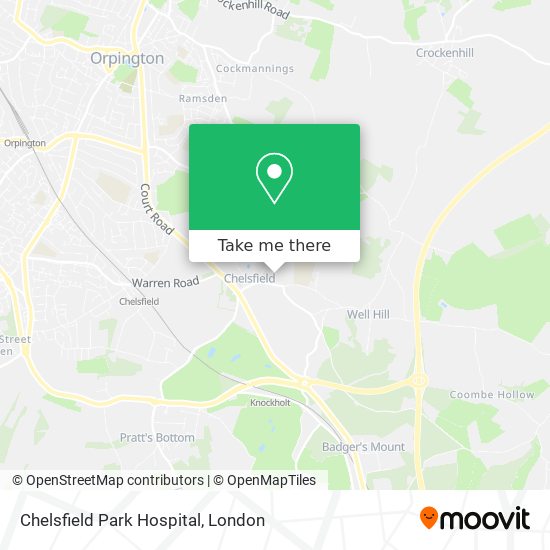 Chelsfield Park Hospital map