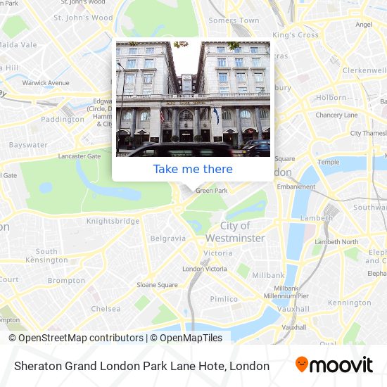 Sheraton Grand London Park Lane Hote map