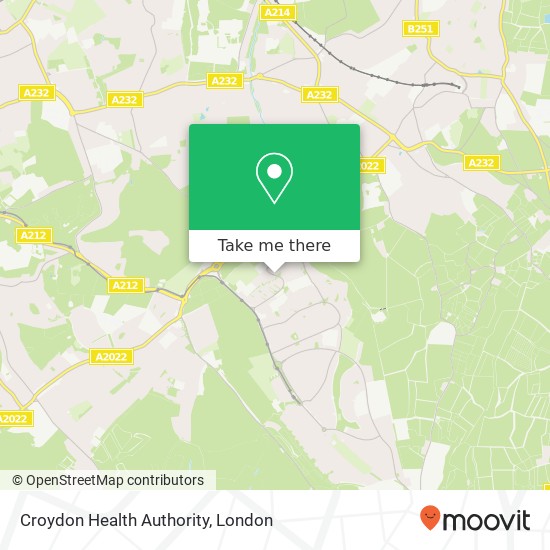 Croydon Health Authority map