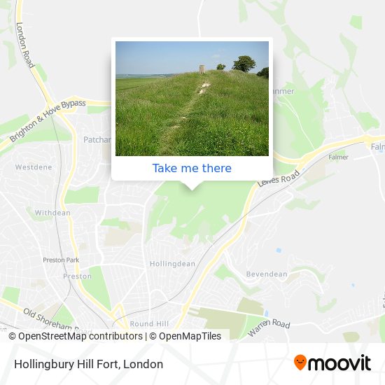 Hollingbury Hill Fort map