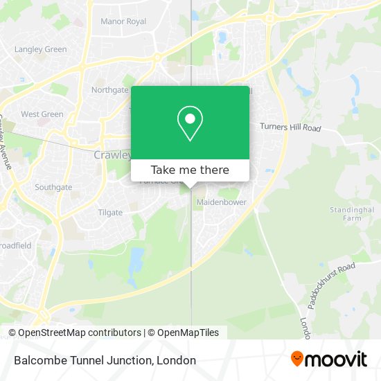 Balcombe Tunnel Junction map