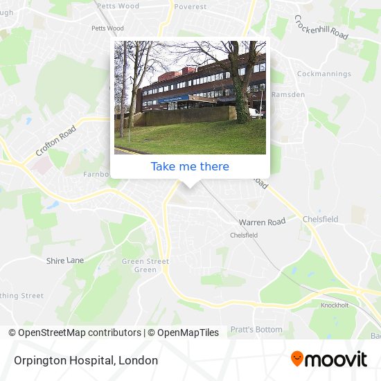 Orpington Hospital map