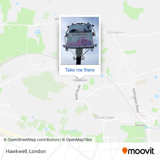 Hawkwell map