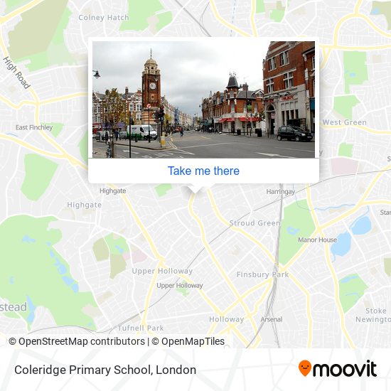 Coleridge Primary School map