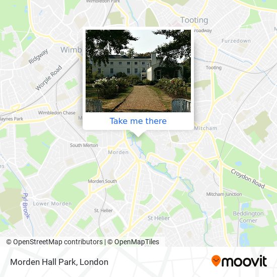 Morden Hall Park map