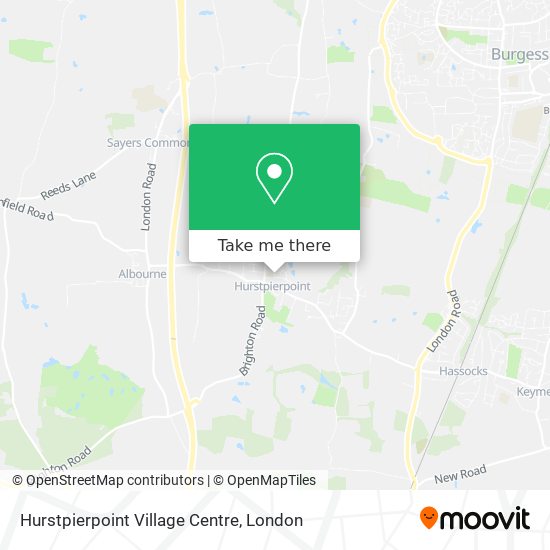 Hurstpierpoint Village Centre map