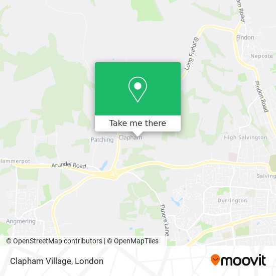 Clapham Village map
